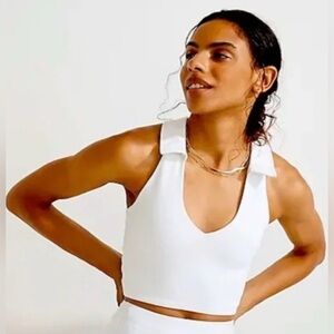 Outdoor Voices Warmup Collared Crop Top